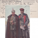 DR - "Deutschlands Stolz" (Hindenburg/Wilhelm II.) Wohlfahrtskarte Feldpost 1915