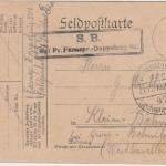 DR - Kgl.Pr.Fernsprech-Doppelzug 591 Feldpostkarte 47. Landw.Div. 1916 n.