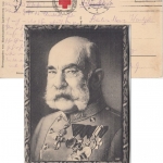 Österreich/DR - Kaiser Franz Josef I. Portraitkarte Wohlfahrtskarte Rotes Kreuz