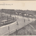 Frankreich - Lille Roubaix Tourcoing Boulevard Straßenbahn sw-AK Feldpost 1915