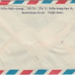 Vietnam - 1050 D. Gebühren-Freistempel Luftpostbrief Ho-Chi-Minh City 22.3.90