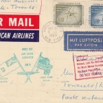 UNO NY - American Airlines First Flight card New York - Toronto 1960
