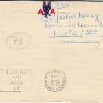 UNO NY - American Airlines First Flight card New York - Toronto 1960