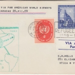 UNO NY - PanAM First Flight cover New York - Caracas 1959 Zuleitungspost