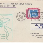 UNO NY - PanAM First Flight cover New York - Asuncion 1959 Zuleitungspost