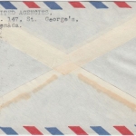 Grenada - 50+5 C. Freimarken Luftpostbrief GPO Grenada - Bonn 1951