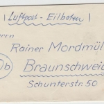 Berlin - 80 Pfg Bauten I u.a. Luftpost Eilbrief Lichterfelde - Braunschweig 1957