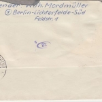 Berlin - 80 Pfg Bauten I u.a. Luftpost Eilbrief Lichterfelde - Braunschweig 1957