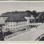 Sachsen - Döbeln Stadtbad sw-Fotokarte Feldpost n. Reinfeld 1940