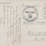Sachsen - Döbeln Stadtbad sw-Fotokarte Feldpost n. Reinfeld 1940