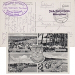 DR - Kühlungsborn Flak-Freizeitheim L2 Feldpostkarte n. Leipzig 1942