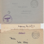 DR - Langenargen (Bodensee) Marine Peilhauptstelle 3 Briefe n. Berlin 12/43-2/44