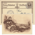 Österreich - 10 Gr. Schubert Sonder-Ganzsache SST Wien III. FIP-Tagung 1928