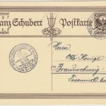 Österreich - 10 Gr. Schubert Sonder-Ganzsache SST Wien III. FIP-Tagung 1928