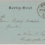 Österreich - 3 Kr. Franz-Joseph Ganzsache Kartenbrief Ortsbrief Wien 1892