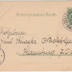 Österreich - Krems Zellerndorf 232 Bahnpost 5 H. Ganzsache Gars - Hamburg 1907
