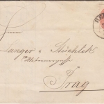 Österreich - 3. Ausgabe 5 Kr. Brief K1 Beraun (Neujoachimsthal) - Prag 1861