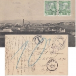Österreich - Hlinsko sw-AK bildseitig frankiert n. BELGIEN Nachporto 1910