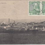 Österreich - Hlinsko sw-AK bildseitig frankiert n. BELGIEN Nachporto 1910