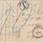 Österreich - Hlinsko sw-AK bildseitig frankiert n. BELGIEN Nachporto 1910