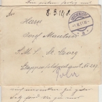 Österreich - Urschendorf 1918 Feldpostbrief an SMS St. Georg in Pola - m. Inhalt