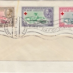 Äthiopien Red Cross Centenary Überdruck 3 Werte FDC Masch.EST Addis Abbaba 1959