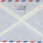 Spanien - 2x1 Pta. 100 Jahre Rotes Kreuz u.a. Luftpostbrief Madrid - FFM 1964