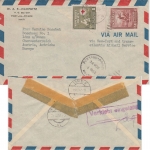Haiti - 1 G. Rotes Kreuz u.a. Luftpostbrief n. ÖSTERREICH Port au Prince 1952