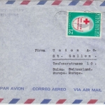 Guatemala - 21 C. Rotes Kreuz m. Überdruck Luftpostbrief i.d. SCHWEIZ 1966