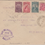 Brasilien - 6. SAF/Brasilien-Rundfahrt Brief Pernambuco - Rio de Janeiro 1932