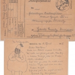 DR - Feldpostkarte 17.ID an Ballonführer Festungsluftschiffertruppe 15 - 1915