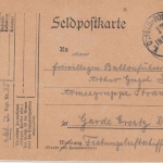 DR - Feldpostkarte 17.ID an Ballonführer Festungsluftschiffertruppe 15 - 1915