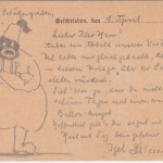 DR - Feldpostkarte 17.ID an Ballonführer Festungsluftschiffertruppe 15 - 1915
