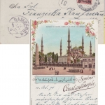 DP Türkei - 20 Pa./10 Pfg. Krone/Adler Farblitho Constantinopel - Bamberg 1898