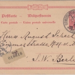 DP Türkei - 20 Pa./10 Pfg. Germania/Reichspost Ganzsache Constantinopel 1903