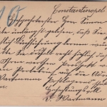 DP Türkei - 20 Pa./10 Pfg. Krone/Adler Ganzsache Constantinopel - Berlin 1897