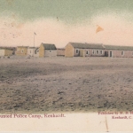 DSWA - Warmbad 11.6.1906 Feldpostkarte n. Soeflingen (Ulm) farb. AK Police Camp