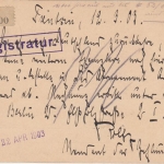 DP China - 5 Pfg. Germania/Reichspost/Überdruck Ganzsache Tientsien Berlin 1903