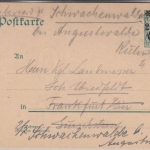 DP China - 2 C./5 Pfg. Germania Ganzsache Tsinanfu - Frankfurt a/M. 1012