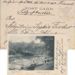 DR - MSP No. 26 SMS Bussard/Dampfer Rhein sw-AK Ceylon Ratnapura n. Kiel 1901