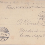 DR - MSP No. 29 Dampfer Andalusia sw-AK Cairo n. Friedrichroda 1901 Heimreise