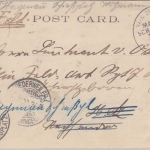 DR - MSP No. 35 SMS Weißenburg Karte (Port Said) n. Metz 1900 Weiterleitung