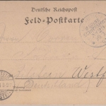 DR - MSP No. 29 Dampfer Andalusia Feldpostkarte (Port Said) n. Bilstein 1901