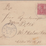DR - MSP No. 23 SMS Wörth Brief 10.2.01 - Küstenreise Asien (Moji)