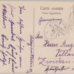 DR - MSP No.14 SMS Loreley farb. AK Alexandrien n. Zwickau 1914 Mittelmeer-Reise