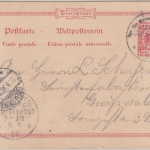 DR - 10 Pfg. Krone/Adler MSP-GA MSP No. 12 Schulschiff Moltke 1898 n. Greifswald