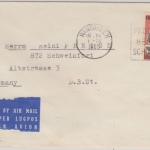 Südwestafrika - 15 C. 100 J. Rotes Kreuz Luftpostbrief Windhoek Schweinfurt 1965