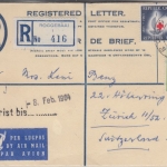 Südafrika - 12 1/2 P. 100 J. Int. Rotes Kreuz u.a. Lupo-Einschreibebrief 1964