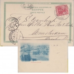 DR - Deutsche Seepost Ostasiatische Hauptlinie sw. AK Port Said n. HOLLAND 1902