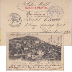 DR - Deutsche Seepost Hamburg Westafrika sw-AK Gran Canaria n. Schöneberg 1904